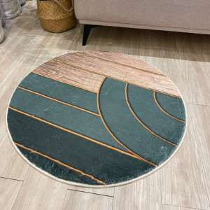 0.8m Round Polyester Carpet - Classic Pattern for Timeless Elegance, Cambodia Edition