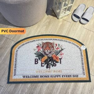 Coastal Theme PVC Doormat - All-Weather Mat