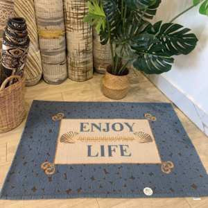 Floral Motif Elegance: Doormat Measuring 1.2m x 0.8m for Multifunctional Use