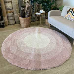 3d Modern Circle Area Rug - 1.6m Gray Tones