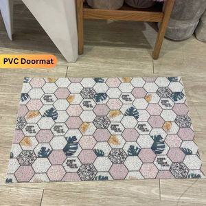 Vibrant Welcome PVC Doormat - Easy to Clean